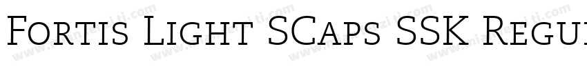 Fortis Light SCaps SSK Regular字体转换